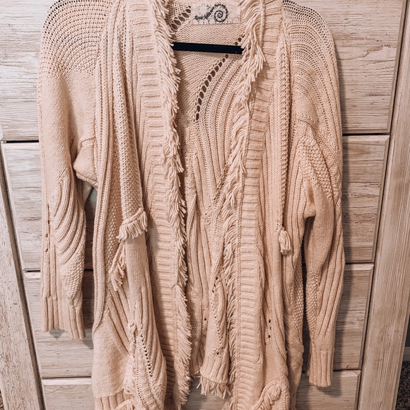Anthropologie Fringe Cardigan - Picture 2 of 3